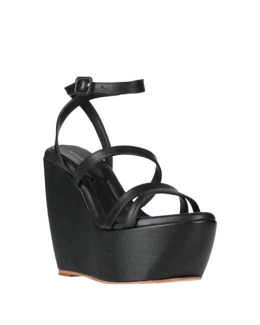 Paloma Barceló Black Sandals Leather