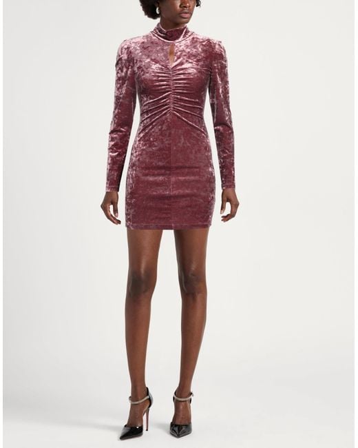 Patrizia Pepe Red Essential Mini Dress Polyester, Elastane