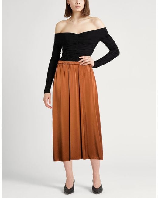 Forte_forte Brown Midi Skirt