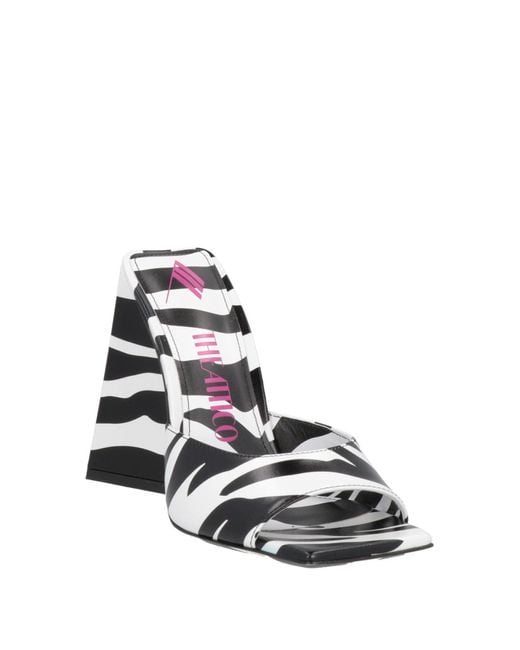 The Attico White Sandals