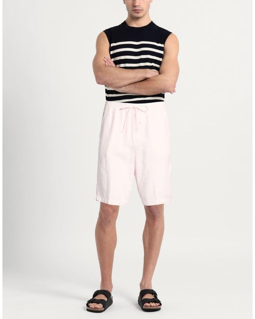 120% Lino Pink Shorts & Bermuda Shorts for men