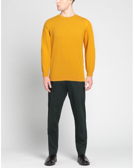 Avignon Yellow Sweater Polyester, Acrylic, Wool for men