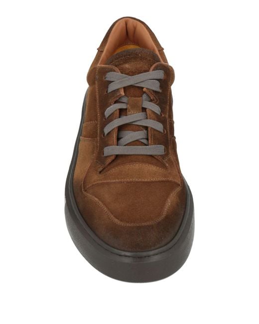 Doucal's Brown Sneakers Leather for men