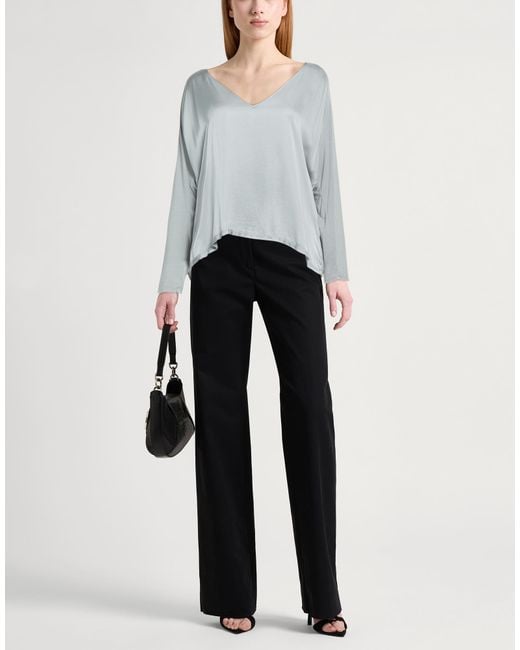 Manila Grace Gray Top Viscose