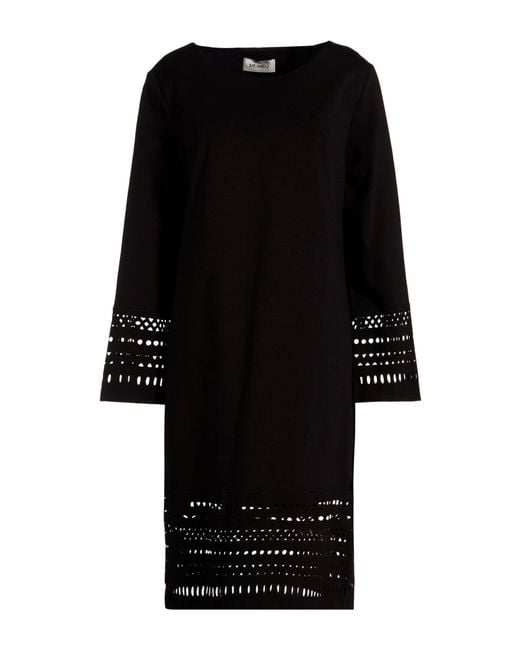 MEIMEIJ Black Midi Dress Viscose, Polyamide, Elastane