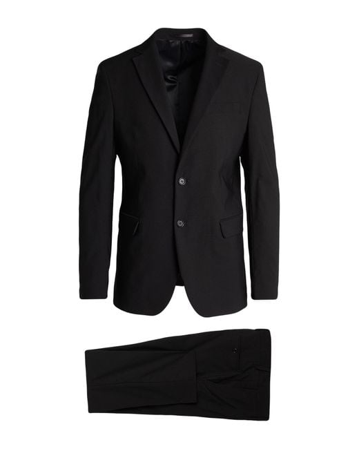 MARCIANO BY GUESS Black Suit Viscose, Polyester for men
