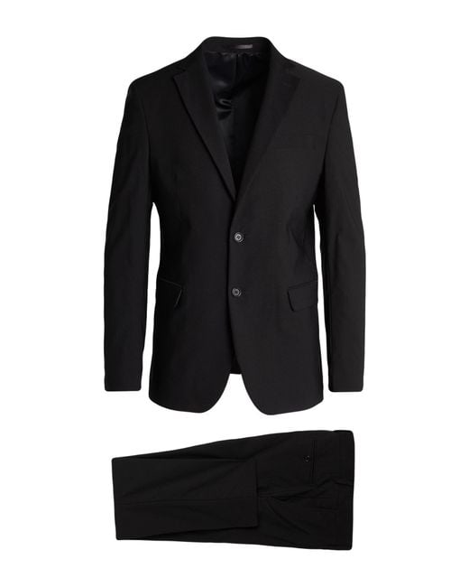 MARCIANO BY GUESS Black Suit Viscose, Polyester for men