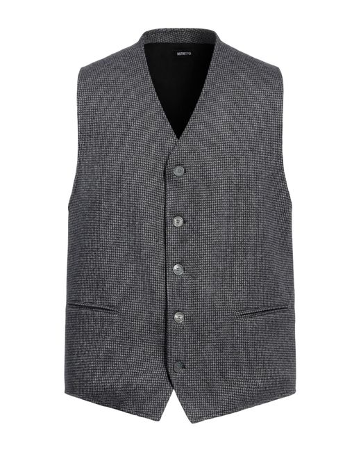 DISTRETTO 12 Gray Tailored Vest for men