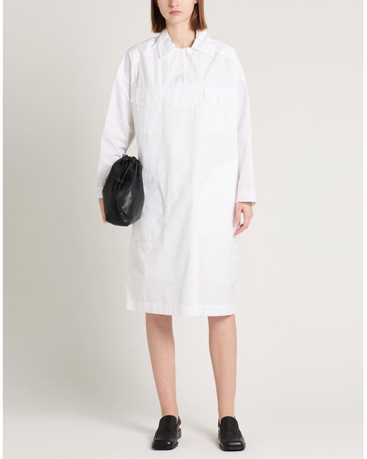 Aspesi White Midi Dress