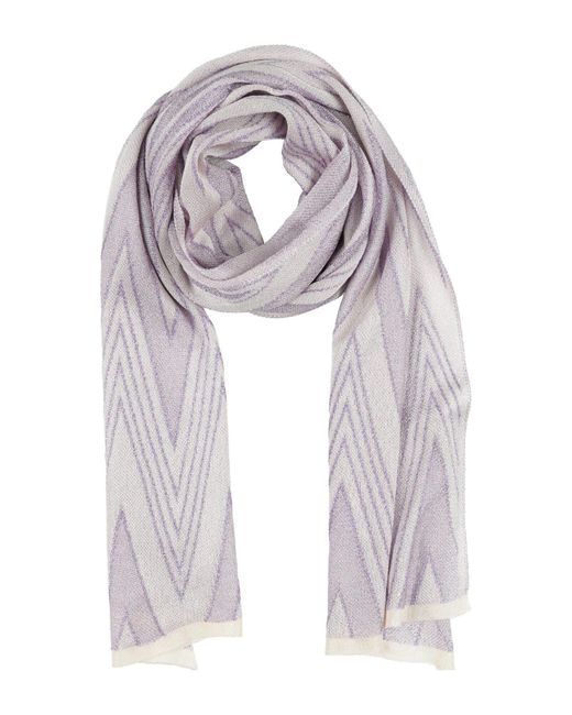 Missoni Gray Scarf Viscose, Polyester