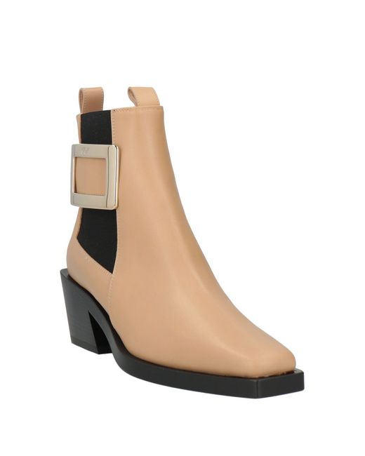 Roger Vivier Natural Ankle Boots