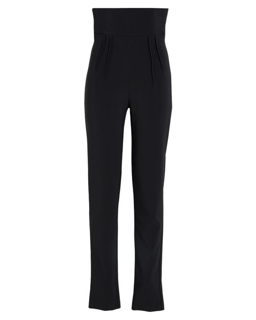 Elisabetta Franchi Black Pants Polyester, Elastane