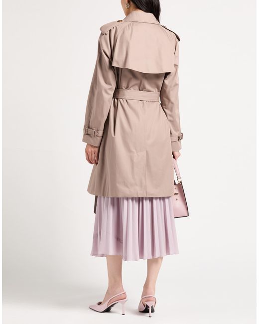 Burberry Natural Overcoat & Trench Coat Cotton