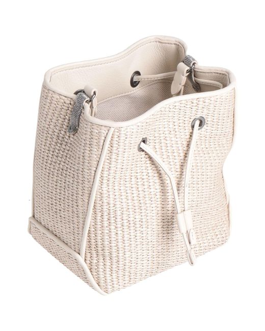 Brunello Cucinelli Natural Cross-Body Bag