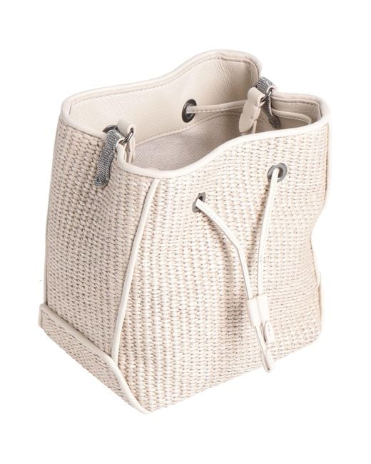 Brunello Cucinelli Natural Cross-Body Bag