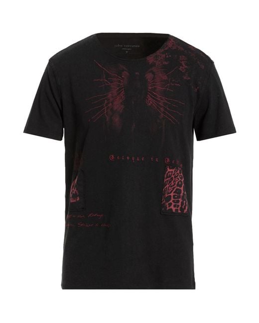 John Varvatos Black T-Shirt Organic Cotton for men