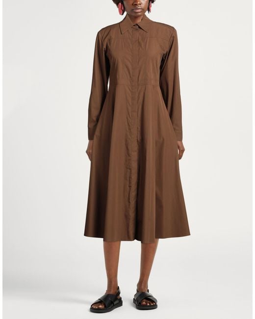 Vestido Midi MAX&Co. de color Brown