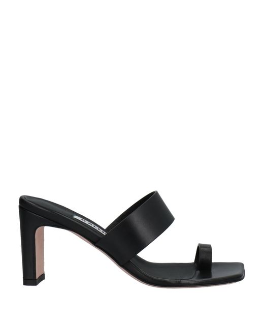 Kalliste Black Thong Sandal