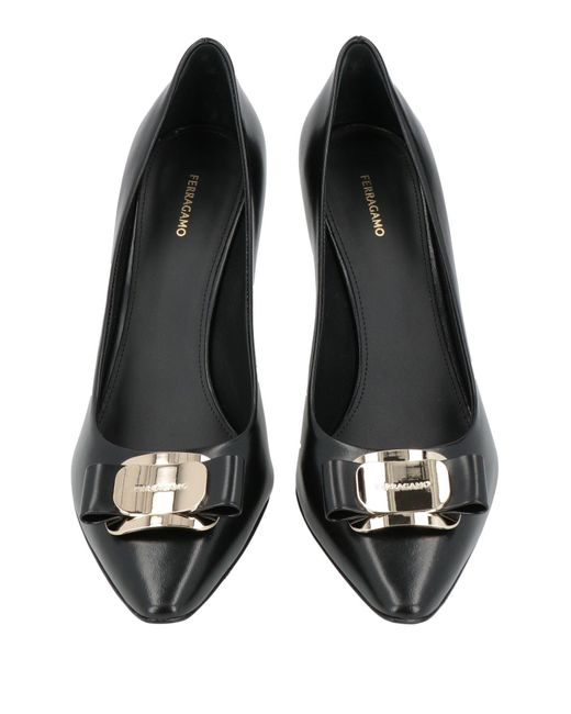 Ferragamo Black Pumps Lambskin
