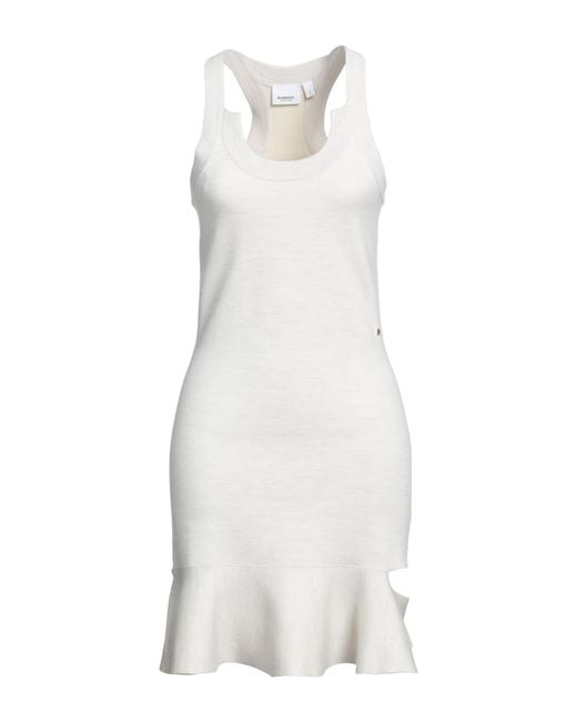 Burberry White Mini Dress