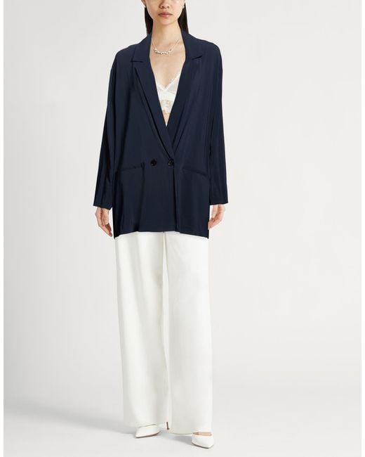 Jucca Blue Midnight Blazer Viscose, Elastane