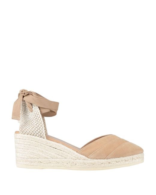 Espadrilles Natural Leather, Textile Fibers