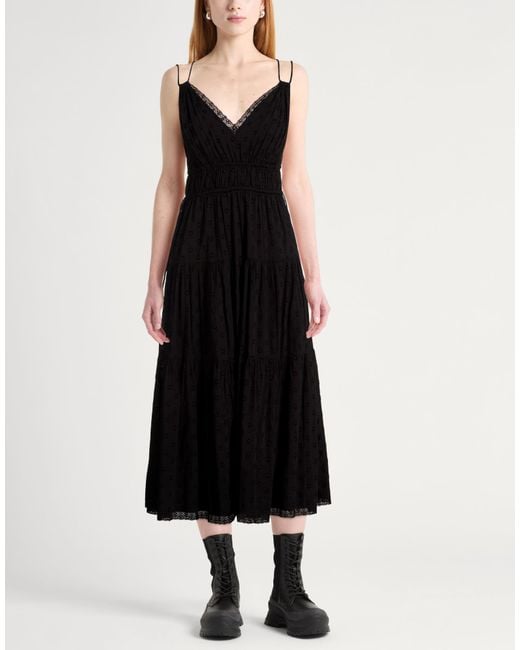 Ulla Johnson Black Midi Dress Cotton