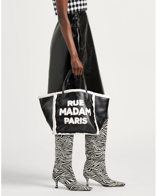 Rue Madam Black Handbag Textile Fibers