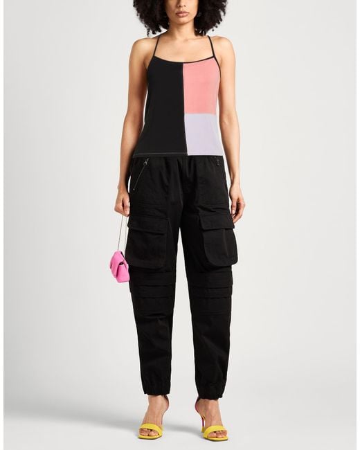 Etro Black Top Rayon, Elastane
