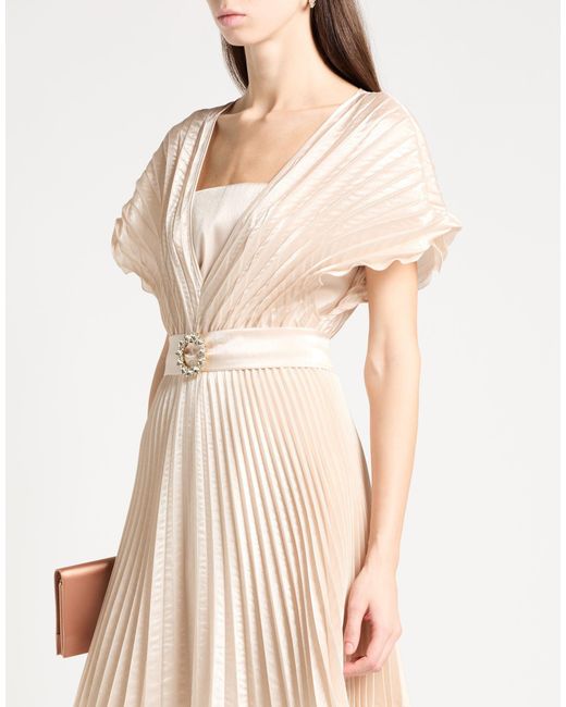 DOUBLE C White Mini Dress Polyester, Nylon, Elastane