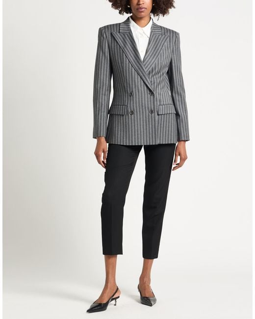 Alberta Ferretti Black Blazer Virgin Wool, Viscose, Polyester, Elastane