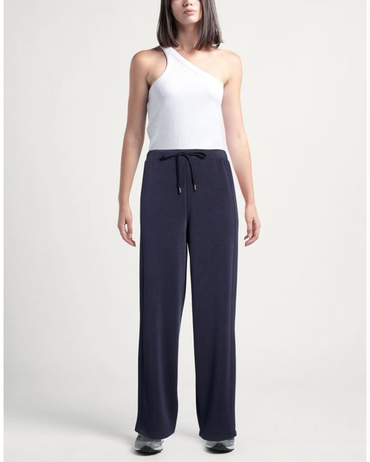 CROCHÈ Blue Pants Polyester, Viscose, Elastane