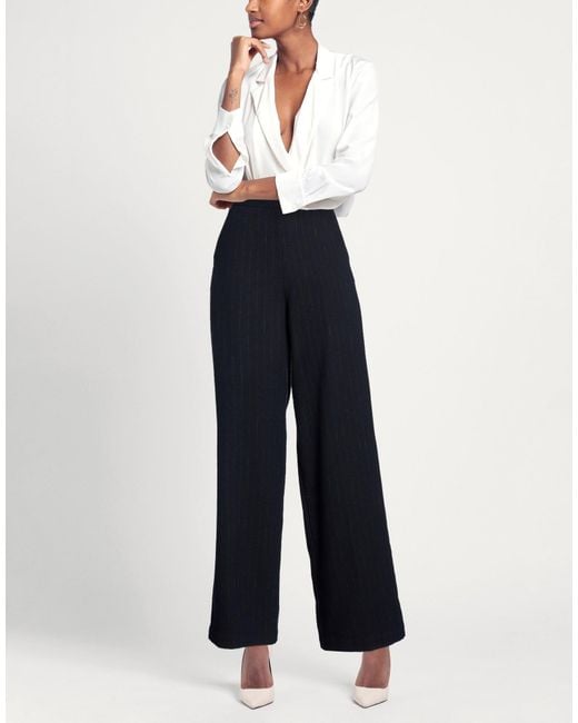 ALESSIA SANTI Blue Midnight Pants Cotton, Polyester, Wool, Polyamide