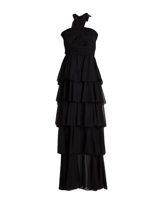 W Les Femmes By Babylon Black Maxi Dress Polyamide