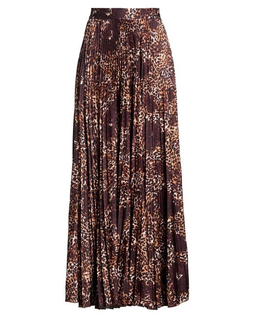 ViCOLO Purple Maxi Skirt Polyester, Elastane