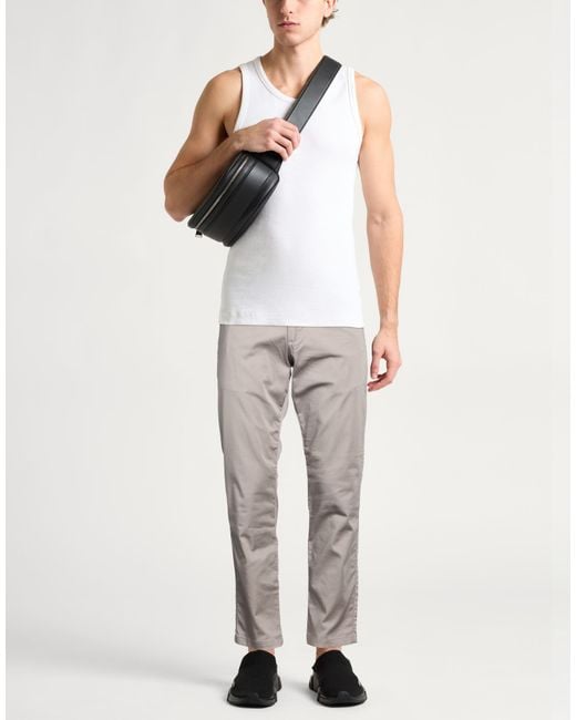 ARMANI EXCHANGE Gray Pants Cotton, Polyester, Elastane for men