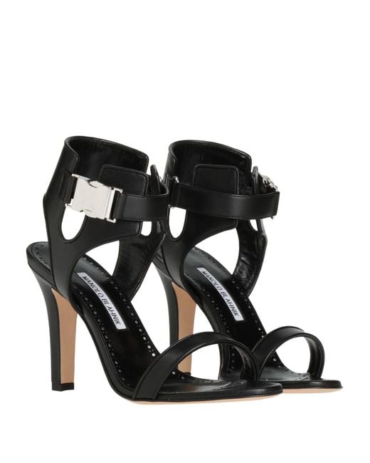 Manolo Blahnik Black Sandals