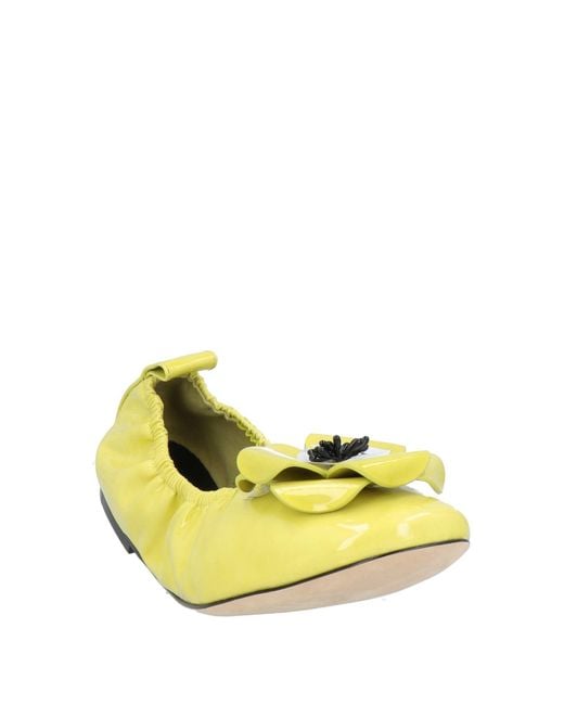 Tory Burch Yellow Ballet Flats