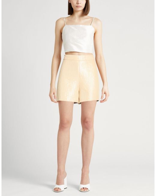 FEDERICA TOSI Natural Shorts & Bermuda Shorts Polyester