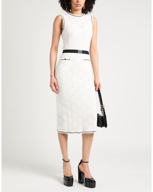 Tory Burch White Midi Dress