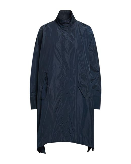 Aspesi Blue Overcoat & Trench Coat Polyester