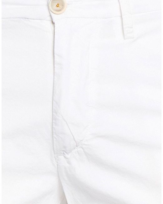 RE_HASH White Pants Cotton, Elastane for men