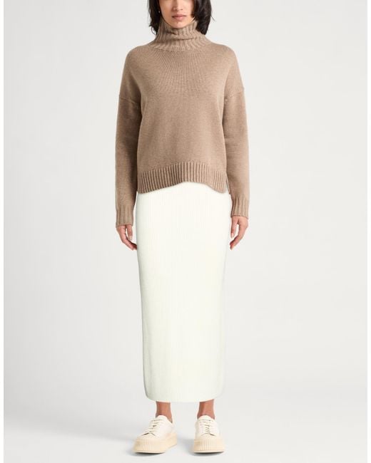 Twinset White Midi Skirt