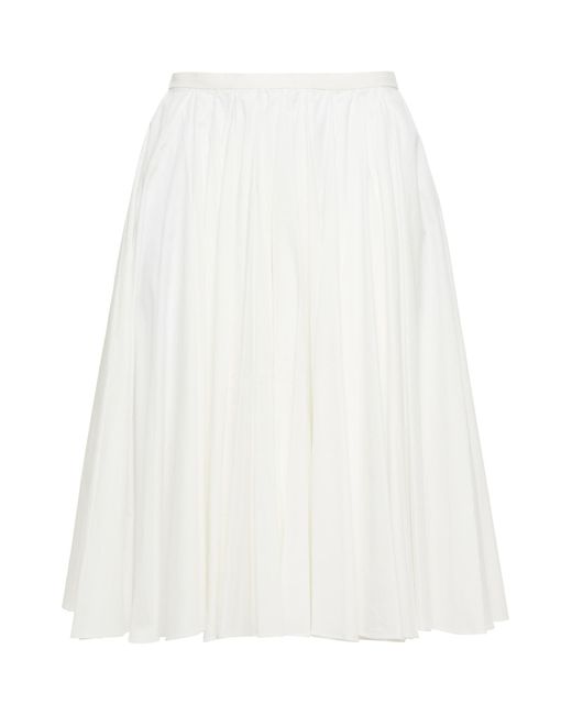 Emilia Wickstead White Midi Skirt