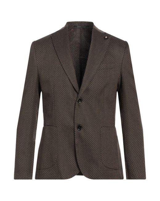 Exibit Brown Suit Jacket for men
