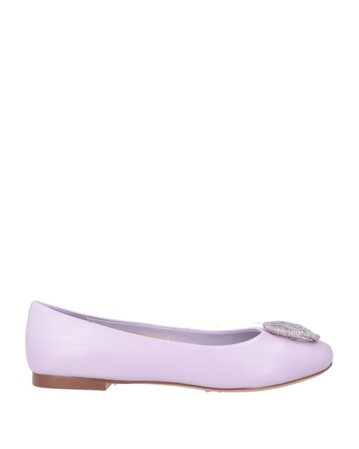 Emanuélle Vee Pink Ballet Flats