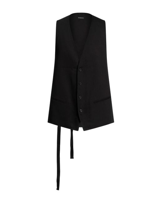 Ann Demeulemeester Black Tailored Vest for men