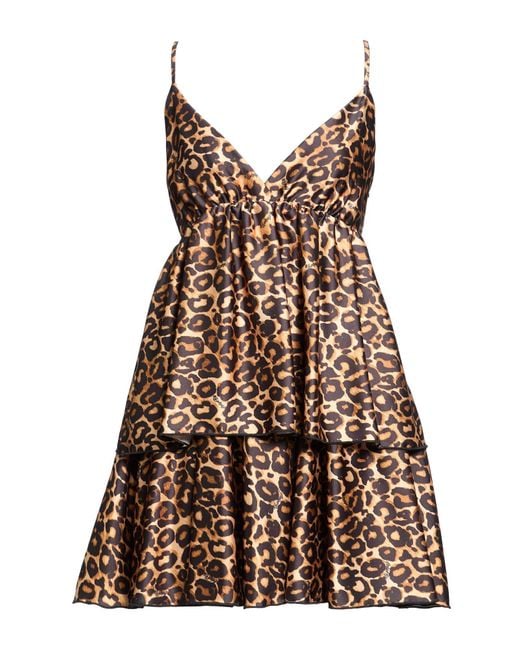 Aniye By Brown Mini Dress Polyester, Elastane