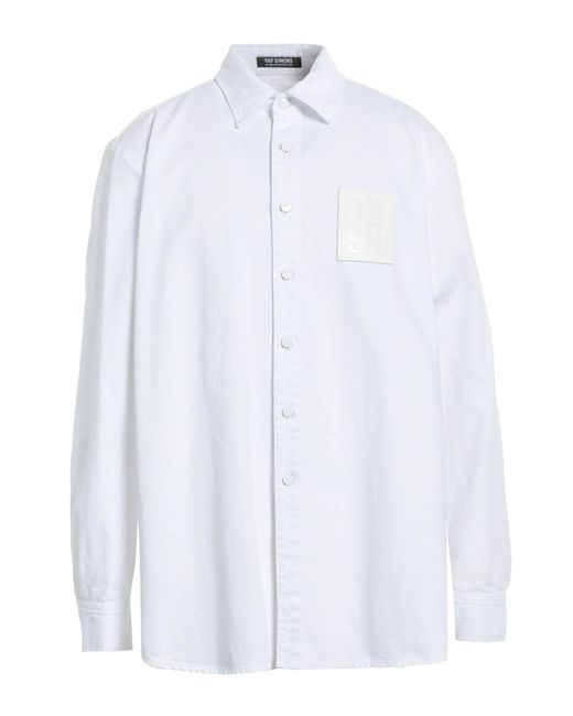 Raf Simons White Denim Shirt for men