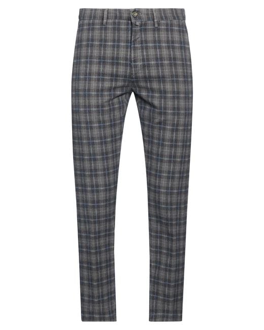 Siviglia Gray Pants Cotton, Polyester, Elastane for men